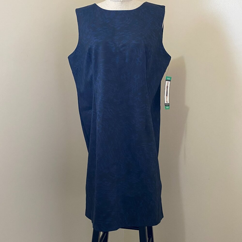 Mario Serrani Knit dress. Blue and black. New with tags